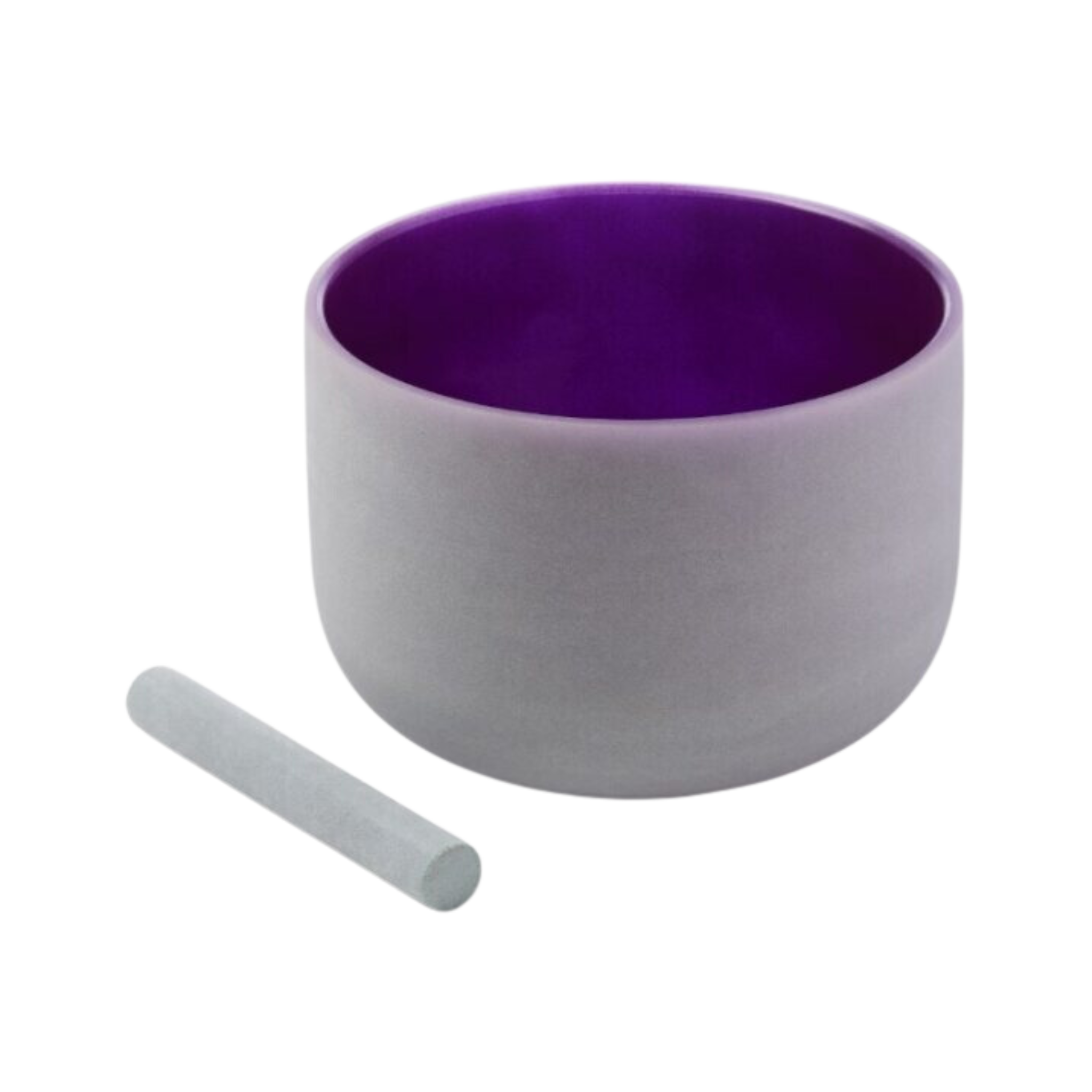 Frosted Chakra Singing Bowl Purple Crown