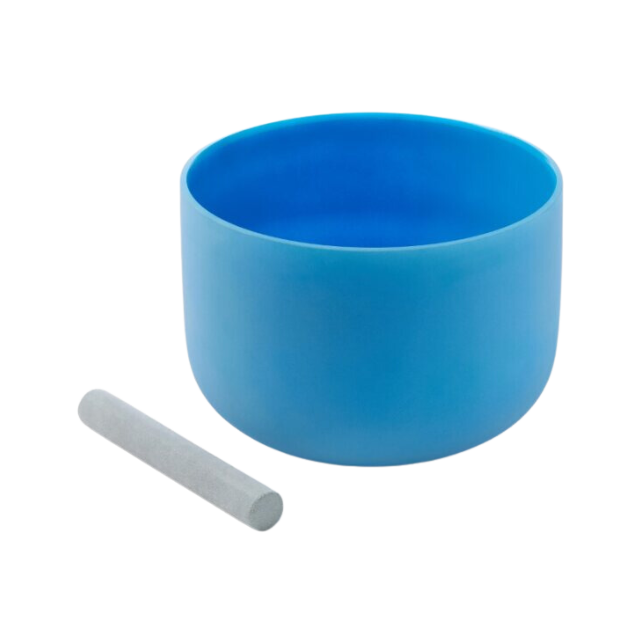Frosted Chakra Singing Bowl Blue Throat