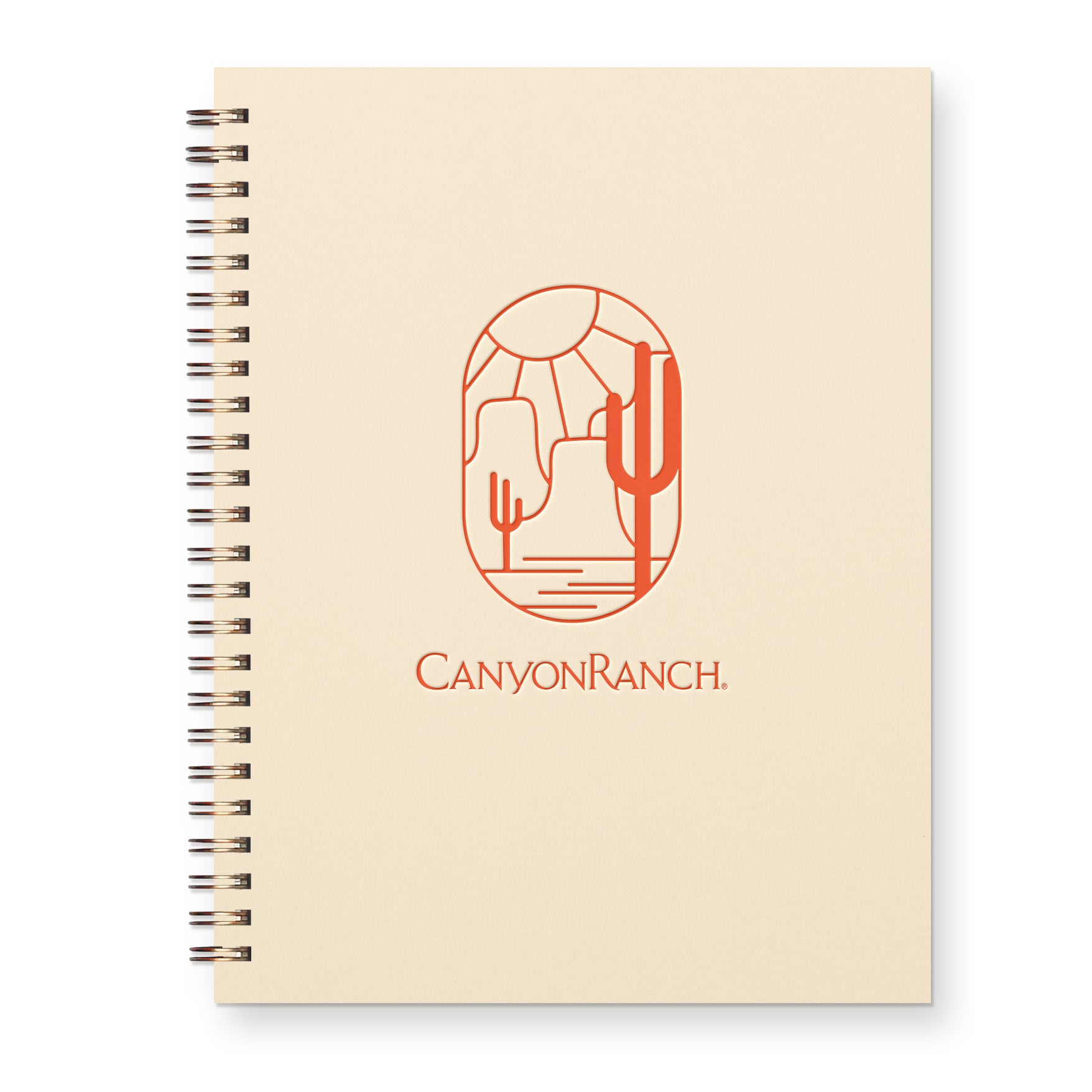 Canyon Ranch Cactus Spiral Notebook French Vanilla