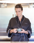 Canyon Ranch Microfiber Bath Robe - Charcoal
