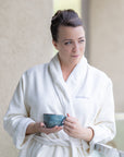 Canyon Ranch Microfiber Bath Robe - Champagne