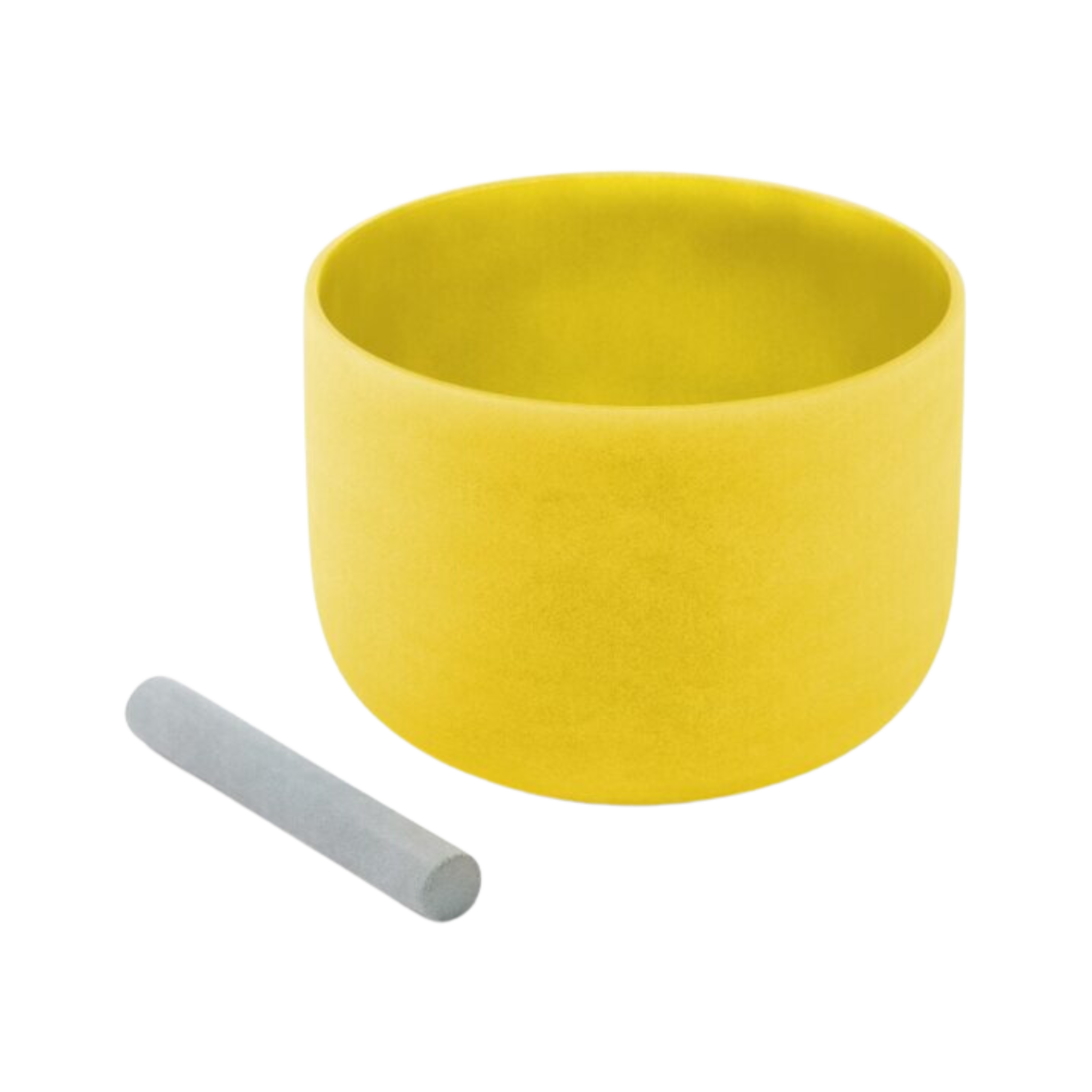 Frosted Chakra Singing Bowl Yellow Solar Plexus