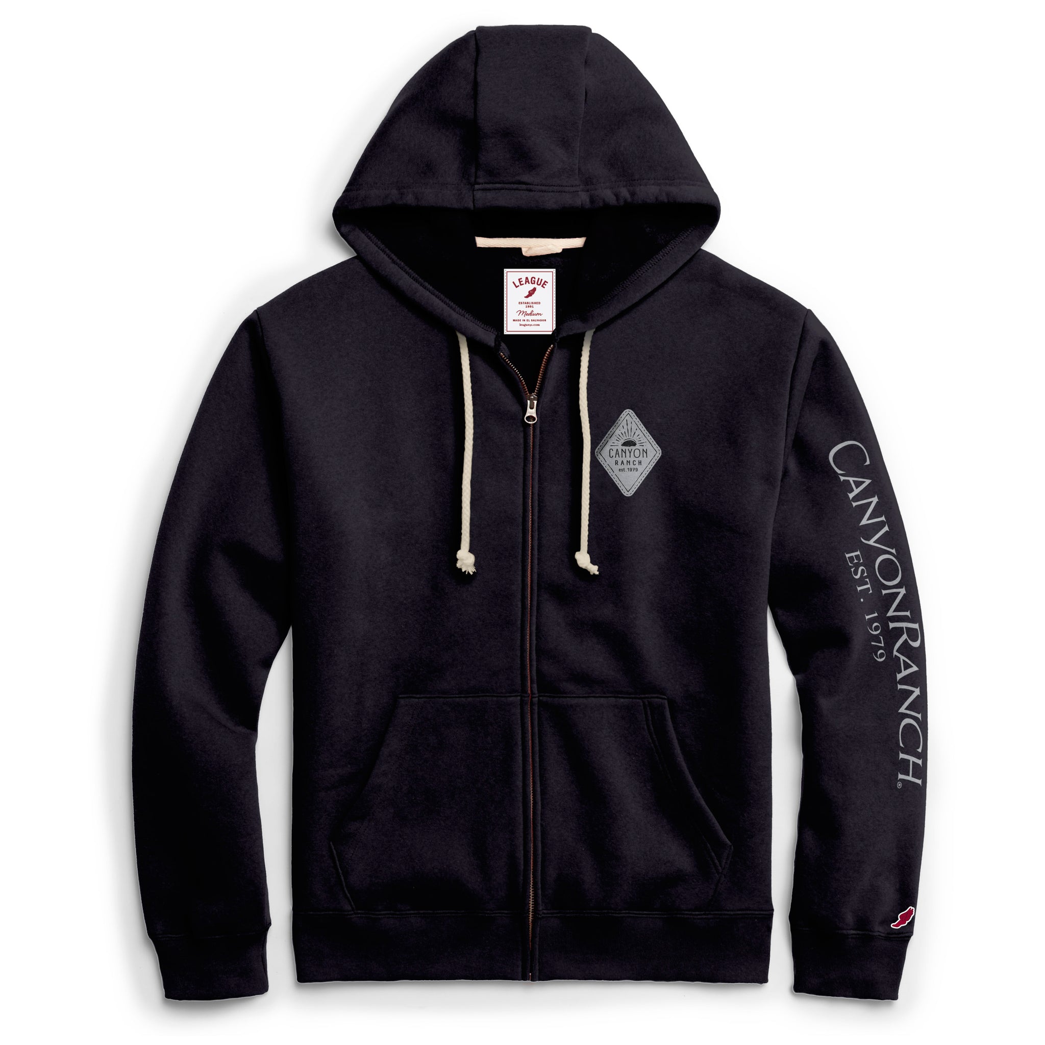 Essential Fleece Full Zip Navy w/ CanyonRanch® Sunshine Grey