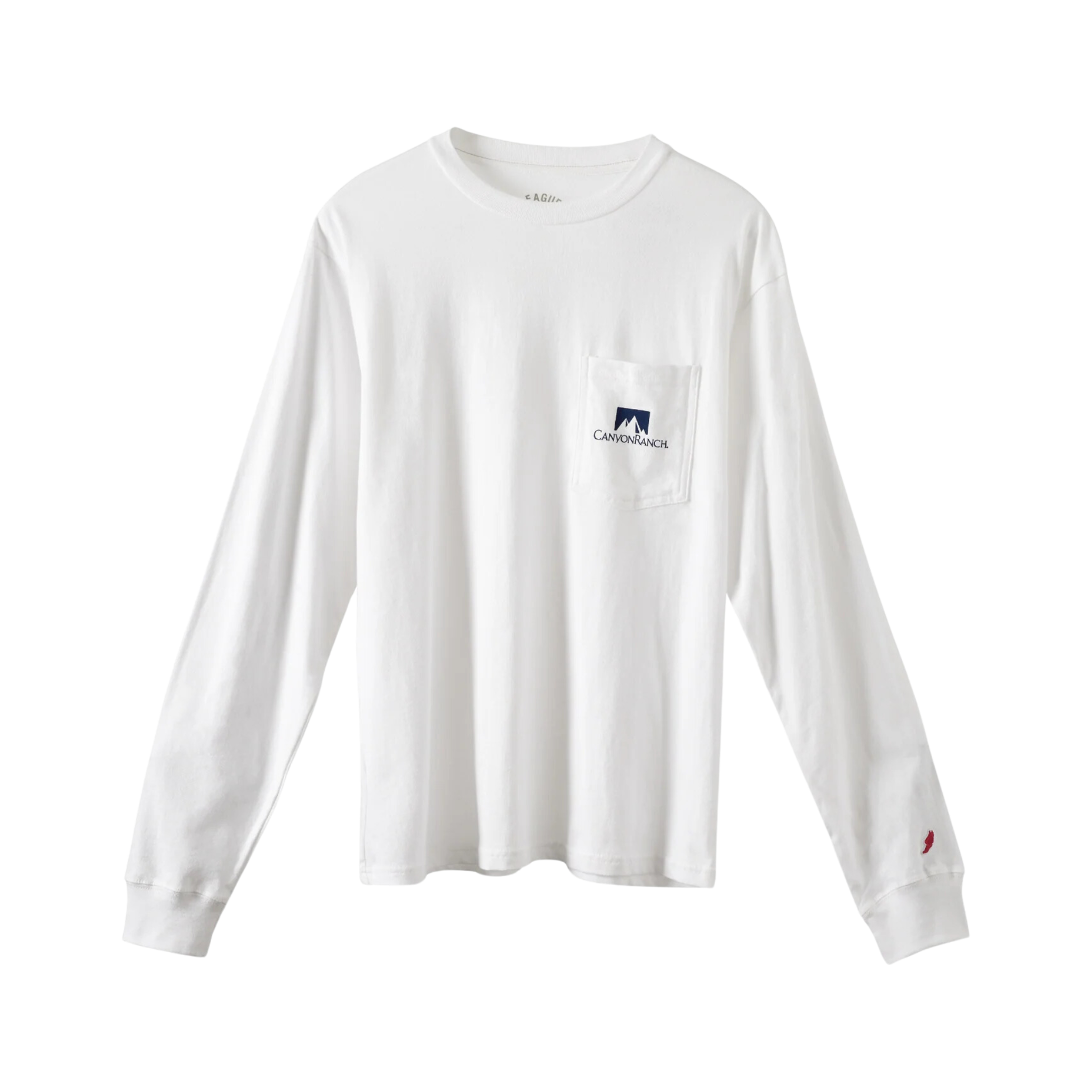 Canyon Ranch Long Sleeve Pocket Tee White