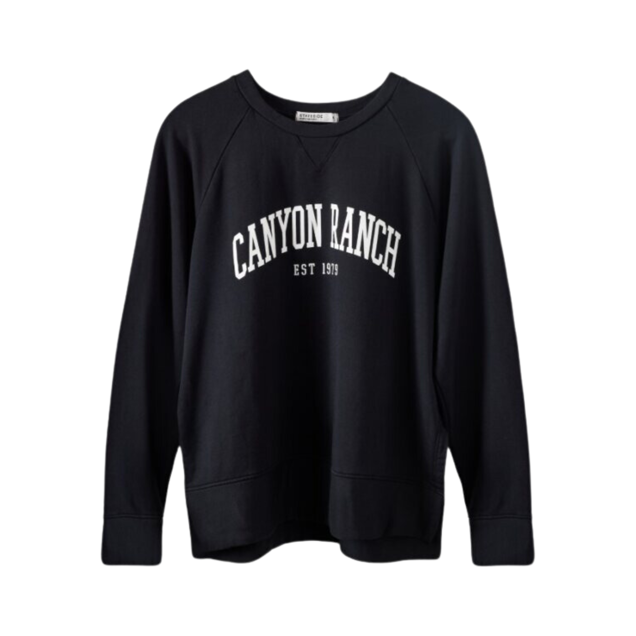 Canyon Ranch Softest Fleece Side Slit Sweatshirt Black