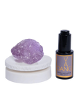 The Crystal Meditation Set - Amethyst Buddhapada