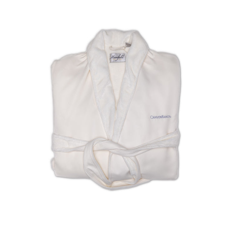 Folded Rpbe Canyon Ranch Microfiber Bath Robe - Champagne – Canyon Ranch Online Store